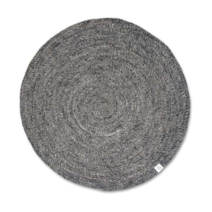 Merino villamatto pyöreä Ø240 cm. - Graniitti - Classic Collection