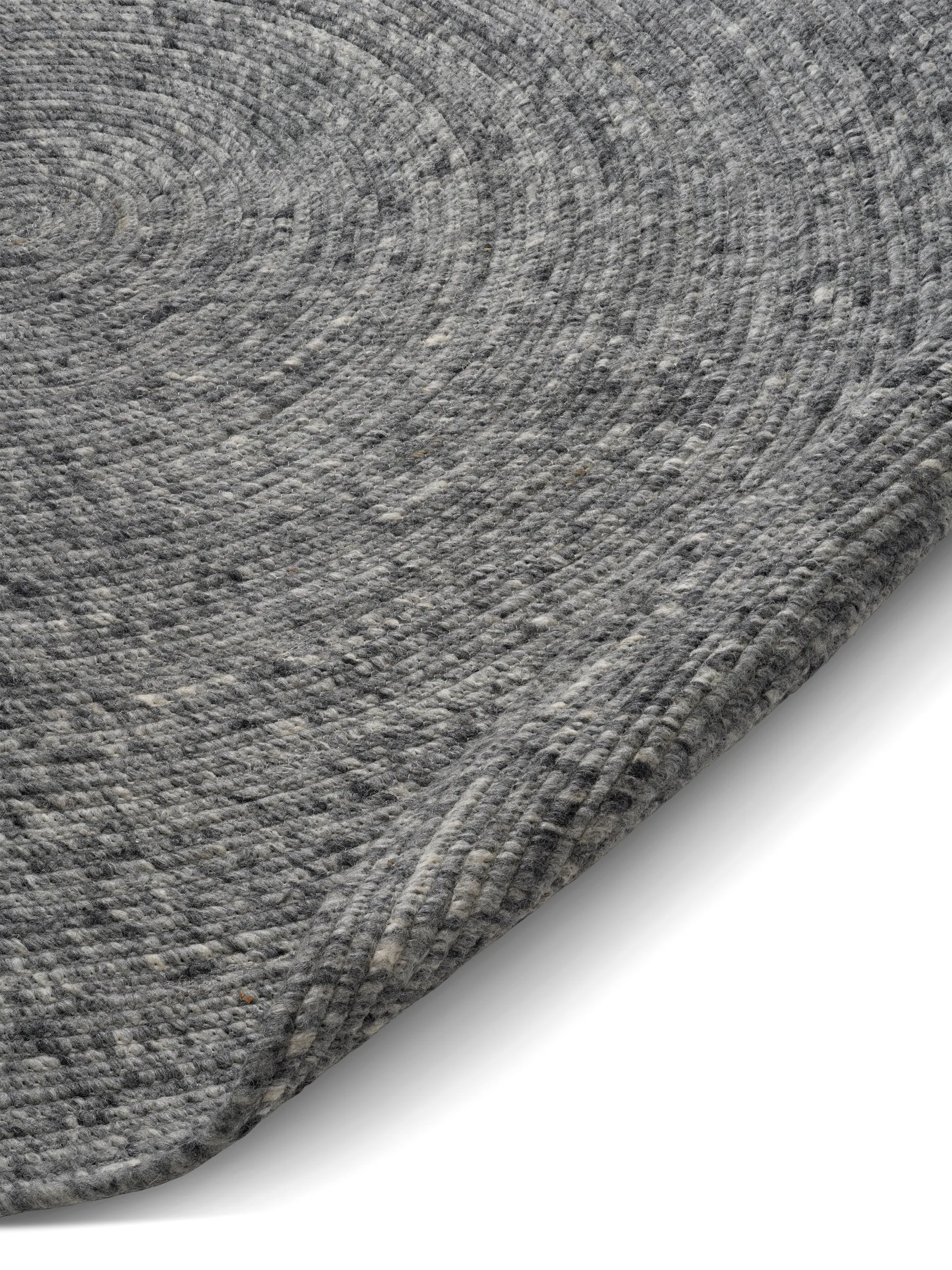 Merino villamatto pyöreä Ø240 cm., Graniitti Classic Collection