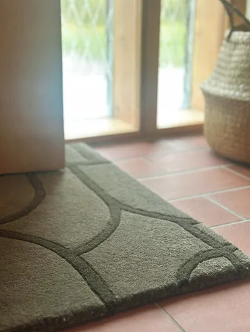 Moderni abstrakti ovimatto 60x90 cm - Vihreä - Classic Collection