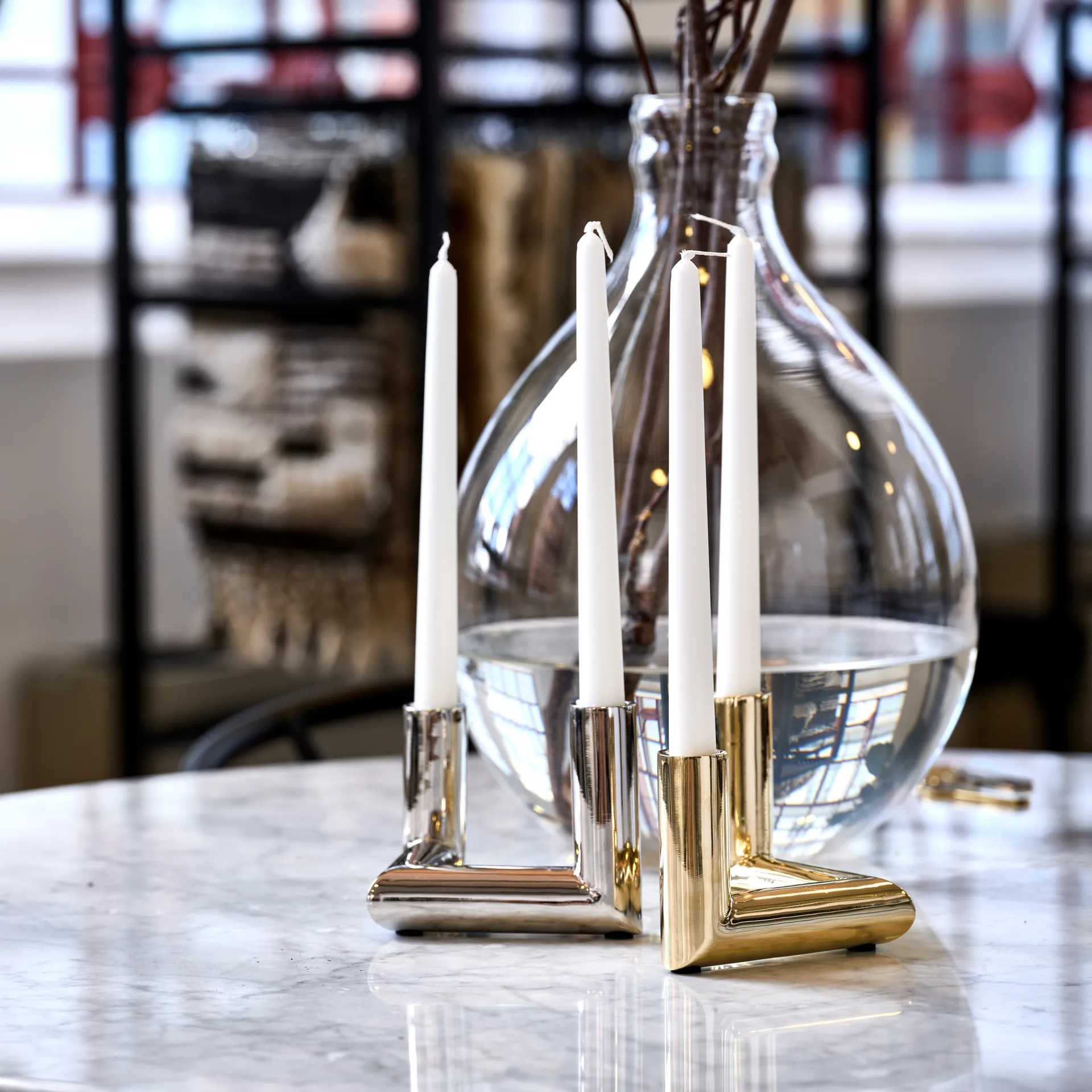 Pipe kynttilänjalka 11 cm, Messinki Classic Collection