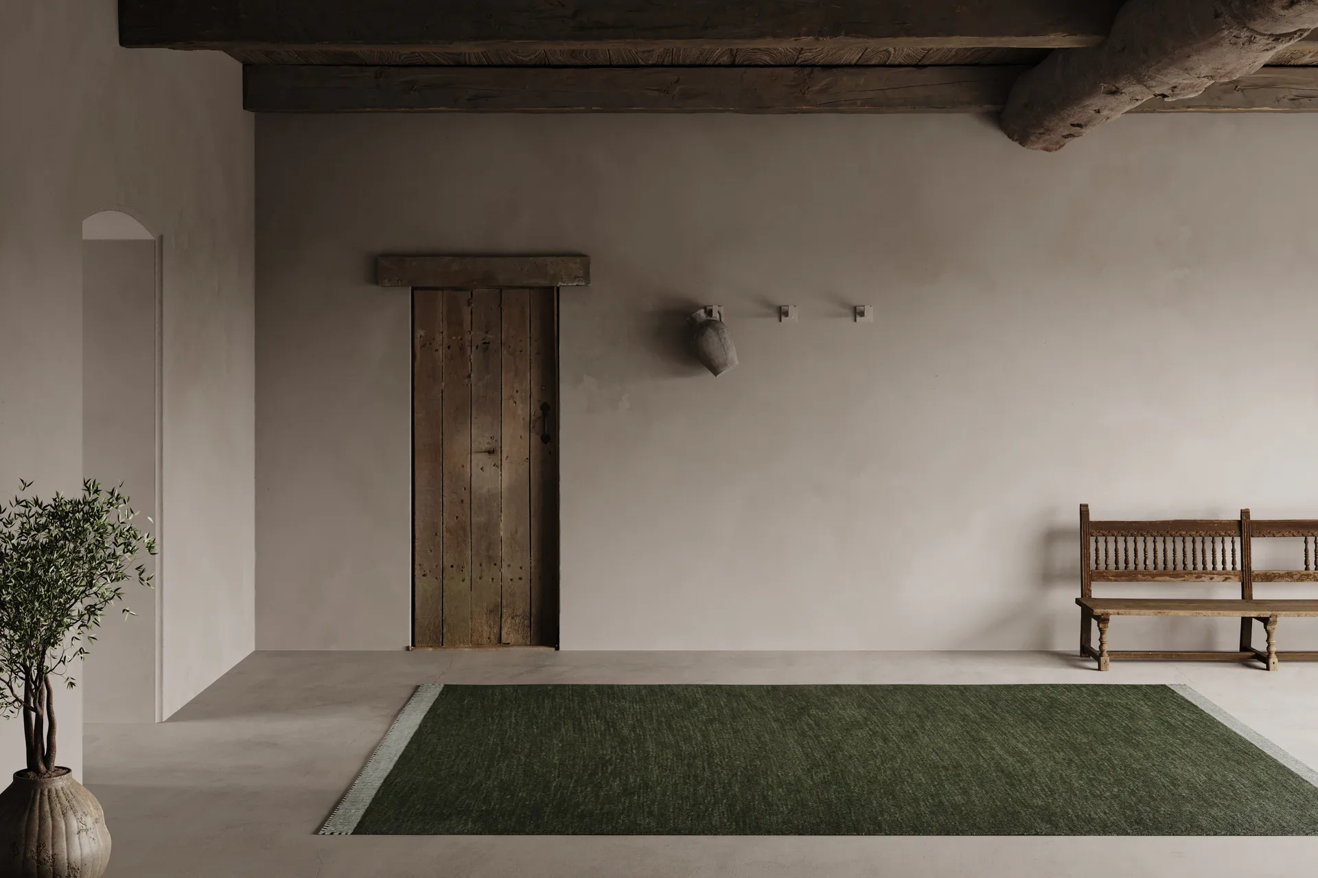 Pure matta, Vihreä, 170x230 cm Classic Collection