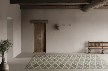 Röllakan Korsnäs matto - Sinivihreä, 250x350 cm - Classic Collection