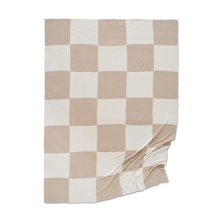 Square huopa 130x170 cm - Beige-valkoinen - Classic Collection