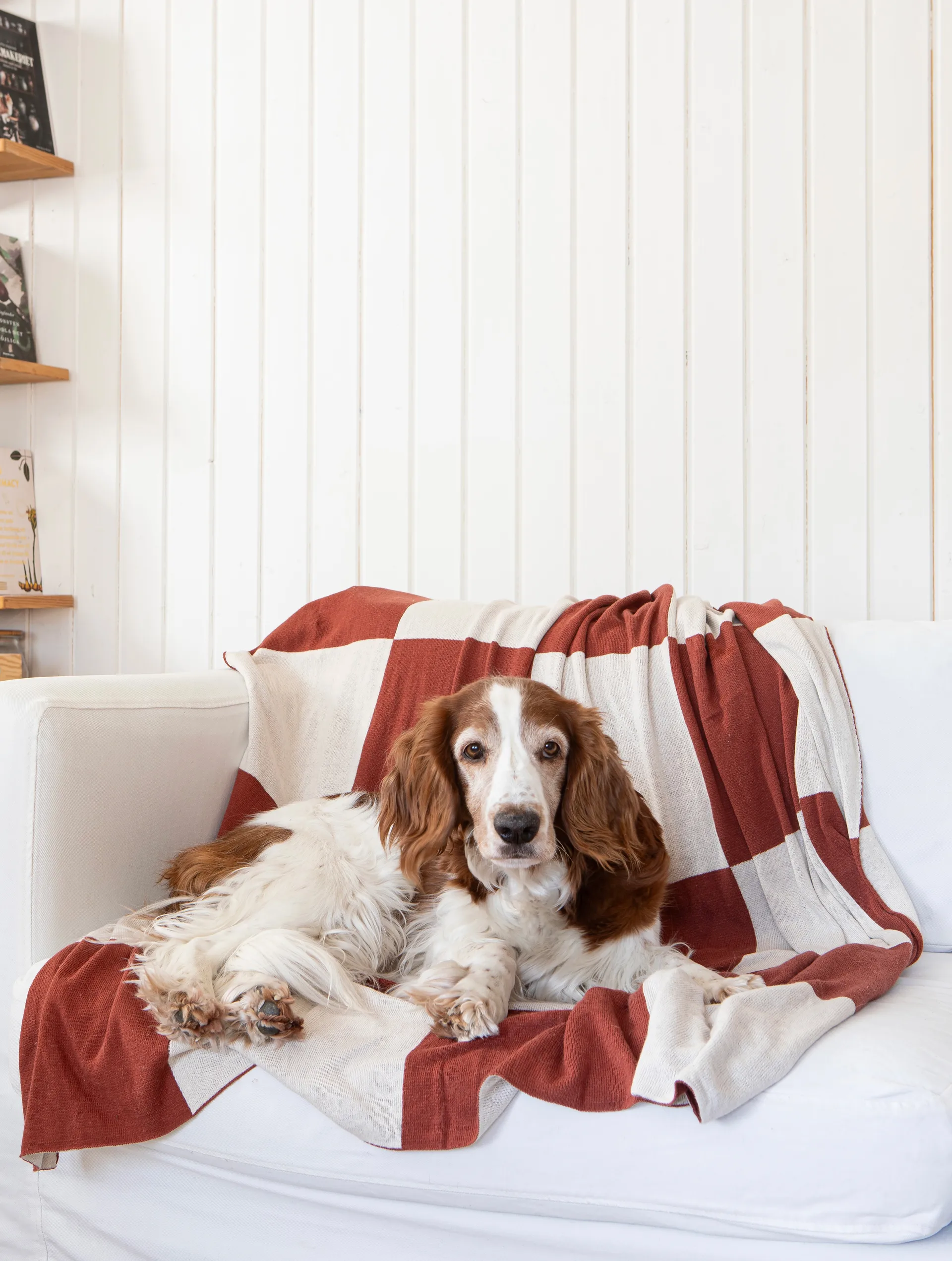 Square huopa 130x170 cm, Tummanruskea Classic Collection