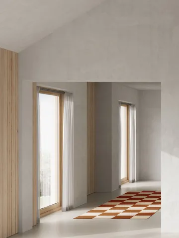 Square käytävämatto - Ruskea-luonnollinen, 80x200 cm - Classic Collection