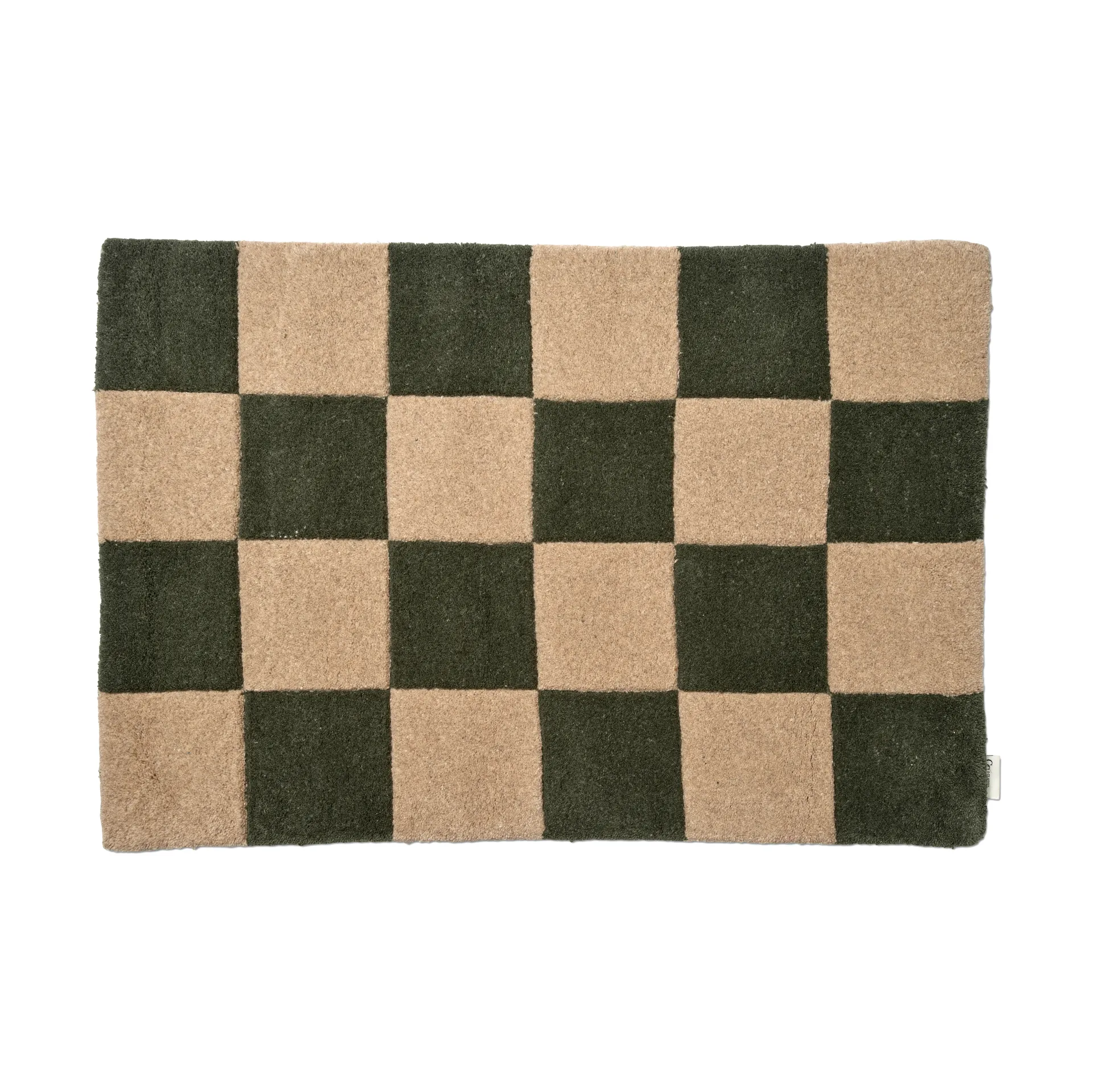 Square ovimatto 60x90 cm, Vihreä-luonnollinen Classic Collection