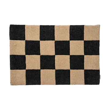 Square ovimatto - Musta luonnollinen, 60x90 cm - Classic Collection