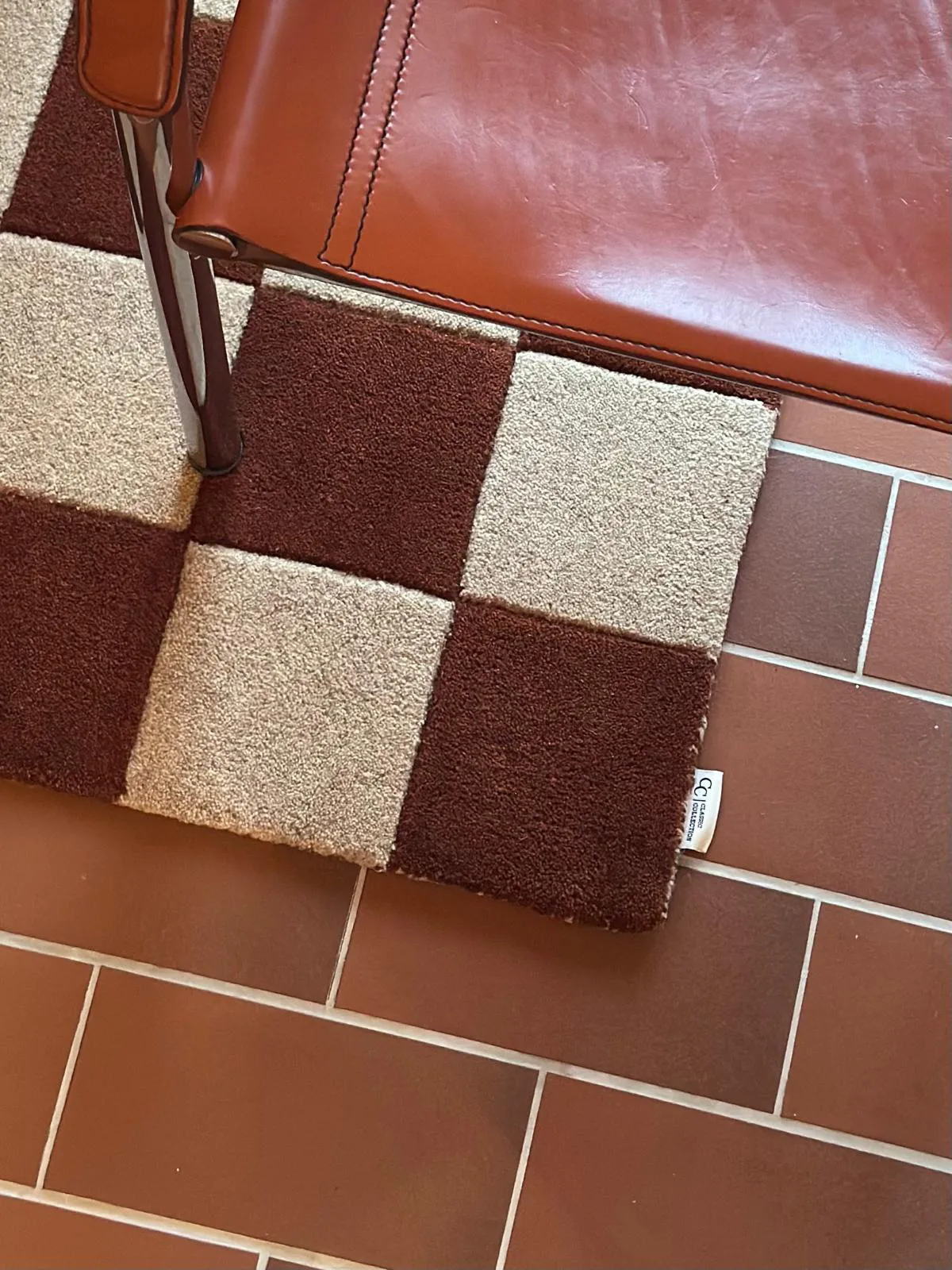 Square ovimatto, Ruskea luonnollinen, 60x90 cm Classic Collection