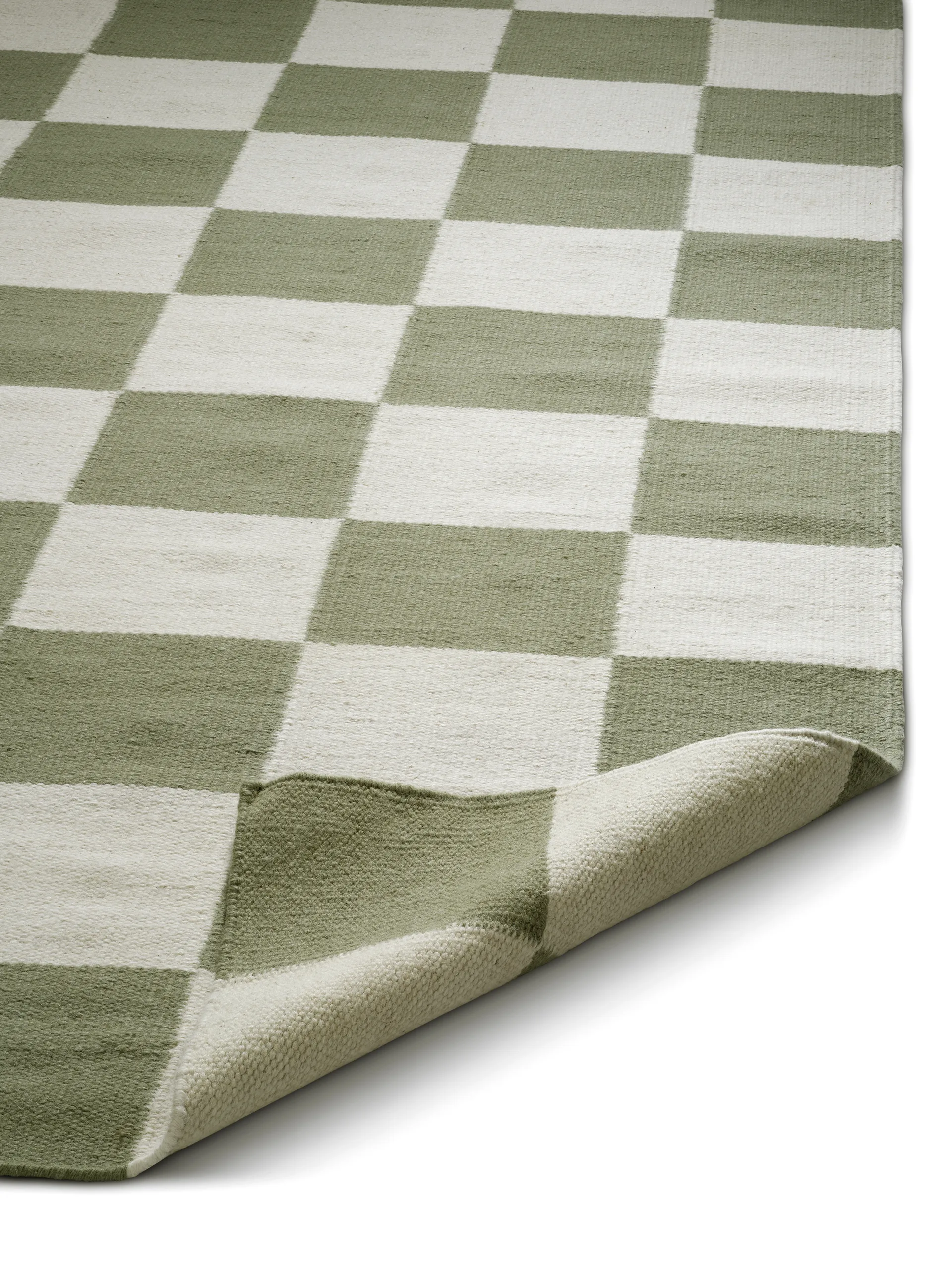 Squares matto, White-green, 300x400 cm Classic Collection