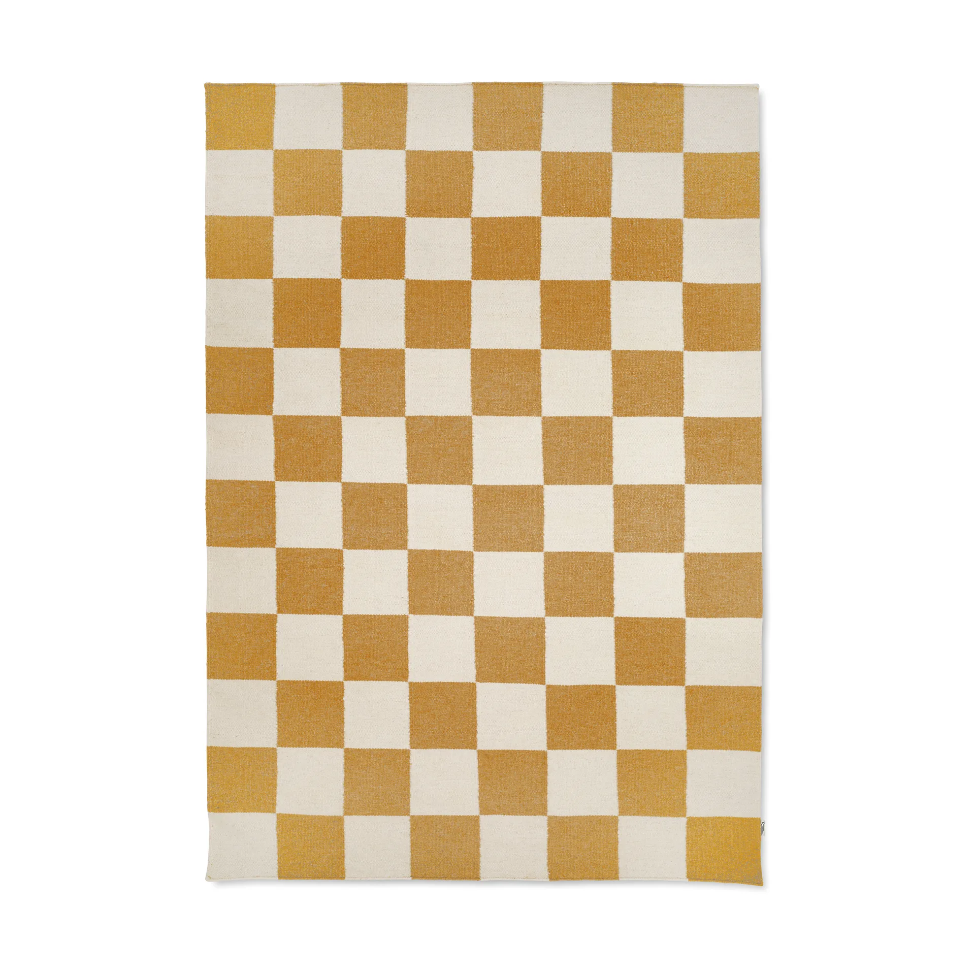 Squares matto, White-yellow, 250x350 cm Classic Collection