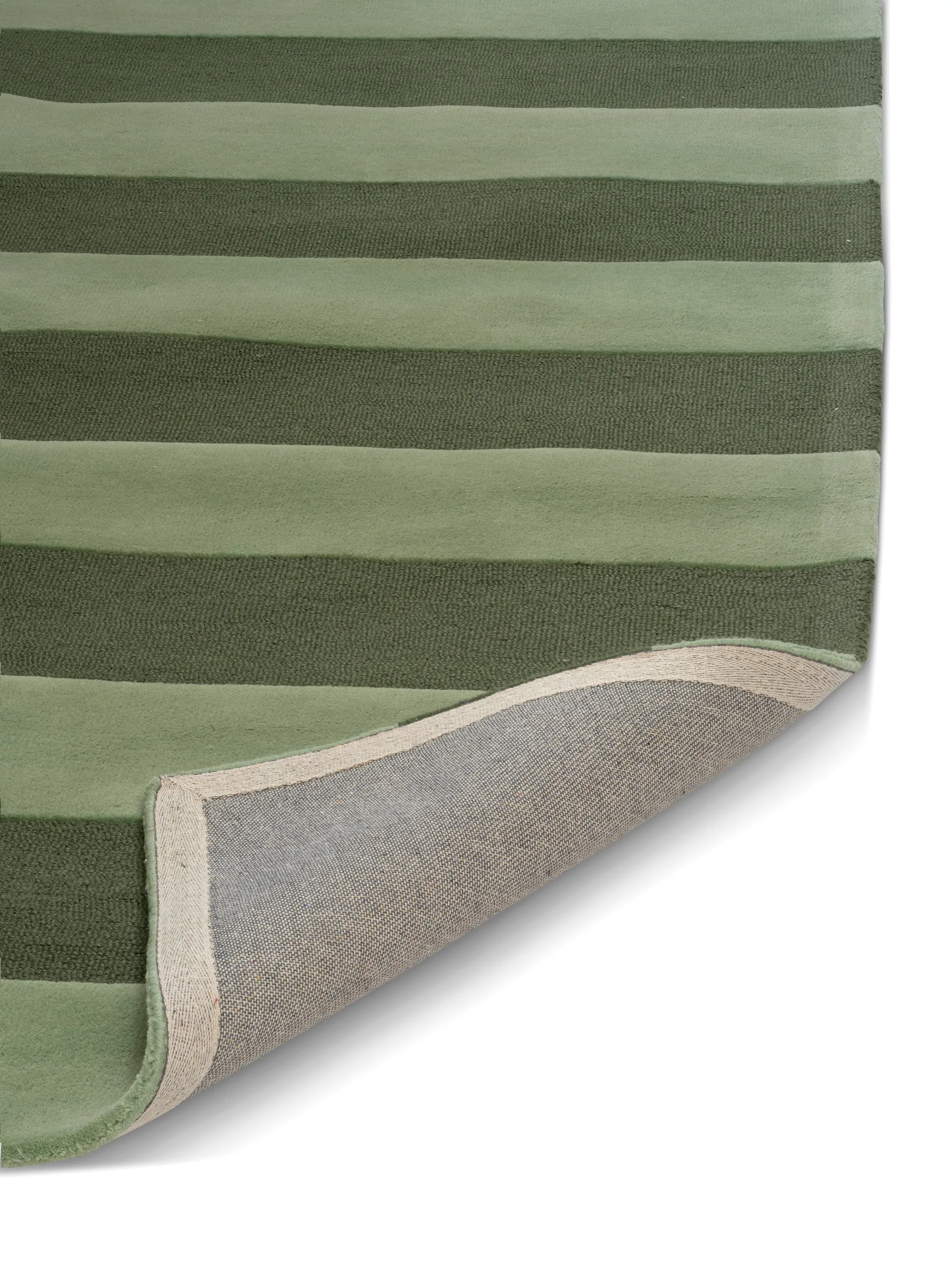 Stripe Boucle matto, Green, 170x230 cm Classic Collection