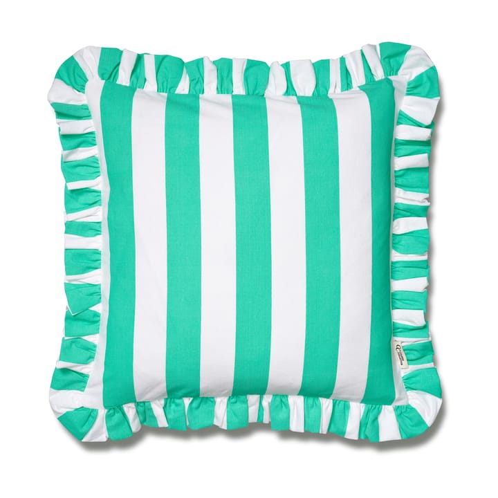 Tyynynpäällinen Ruffle Stripes 50x50 cm - Sage - Classic Collection