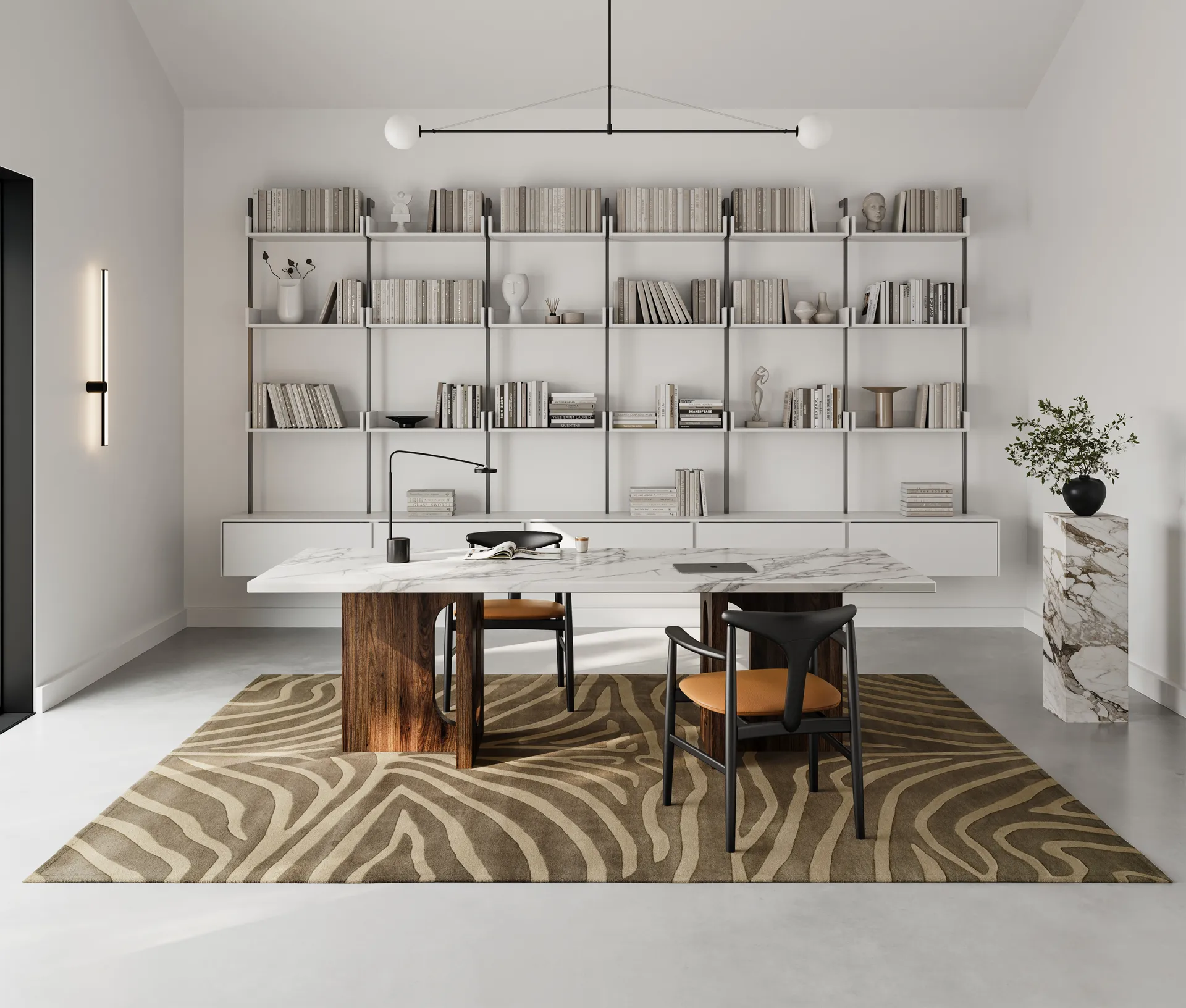 Zebra matto  250x350 cm, Ruskea Classic Collection