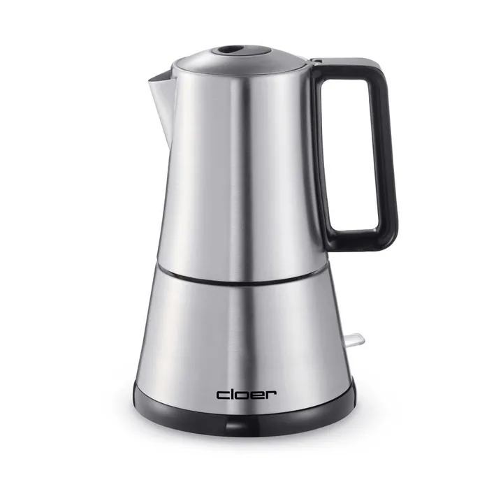 Cloer sähköinen espressokeitin - Silver, 6 kuppia - Cloer