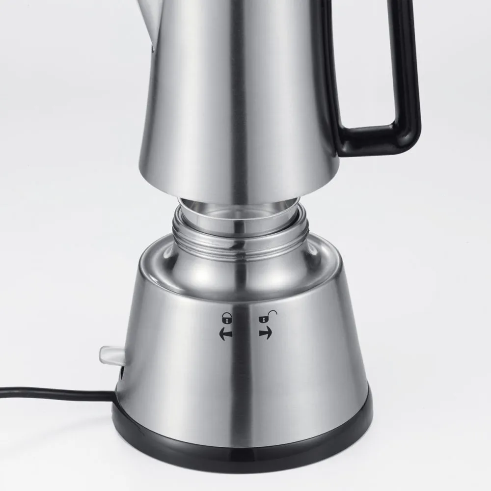 Cloer sähköinen espressokeitin, Silver, 6 kuppia Cloer
