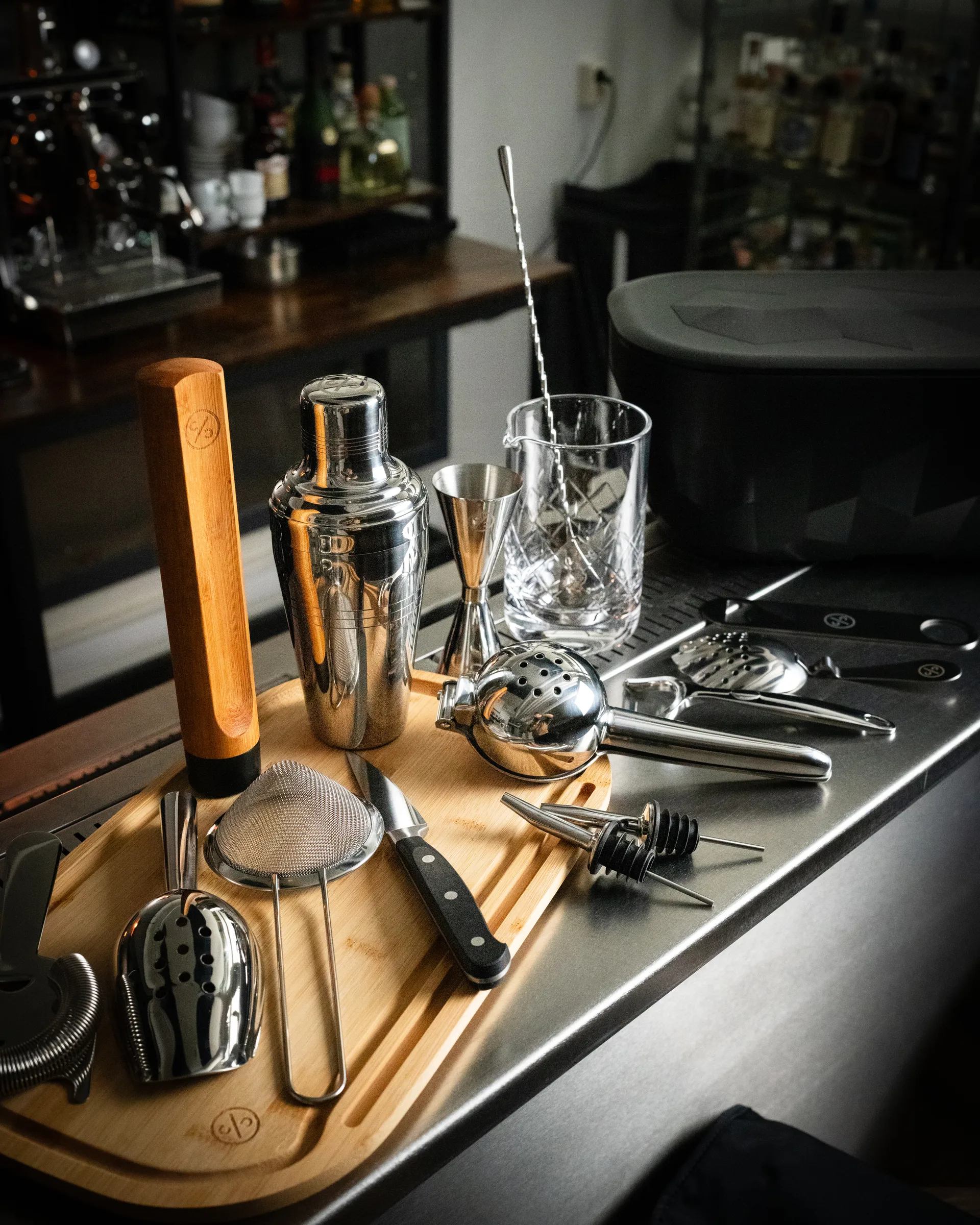 Cocktail setti/Baarisetti, Ruostumaton teräs Cocktail Club