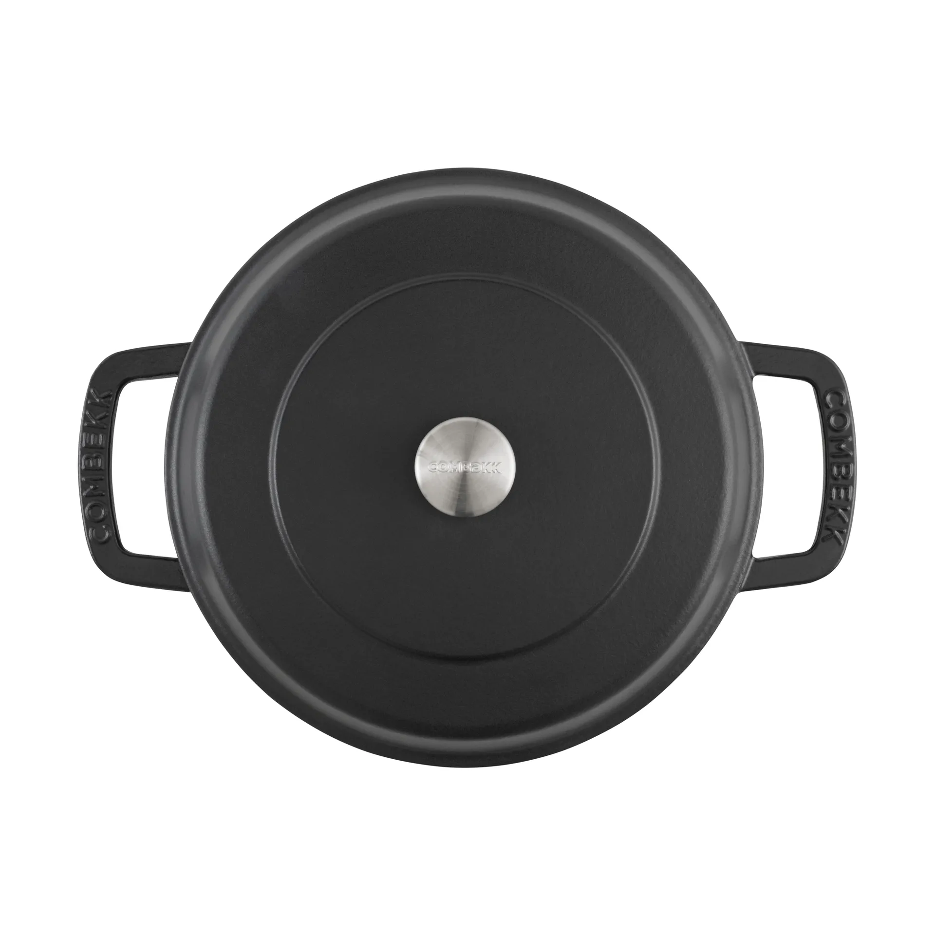Combekk emaloitu valurautainen traktöripannu Ø28 cm, Black-silver knob Combekk