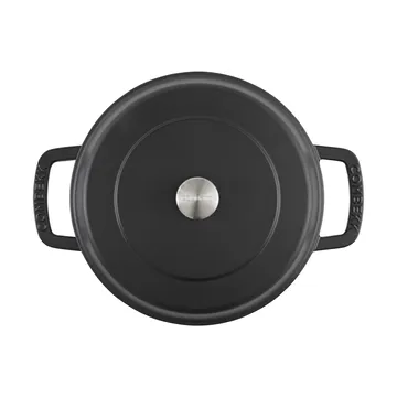Combekk emaloitu valurautainen traktöripannu Ø28 cm - Black-silver knob - Combekk