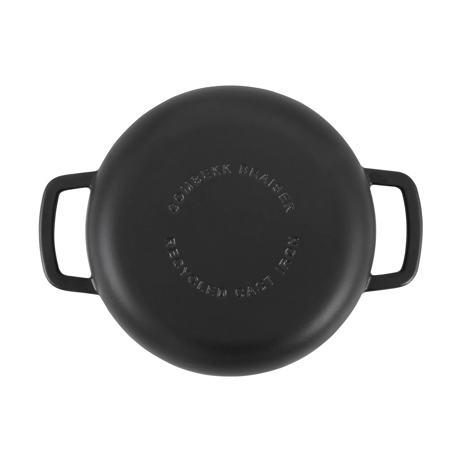 Combekk emaloitu valurautainen traktöripannu Ø28 cm, Black-silver knob Combekk