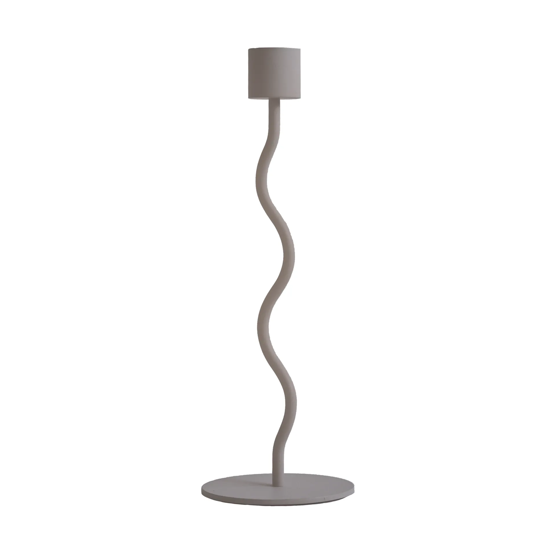 Curved kynttilänjalka 23 cm, Tuhka Cooee Design