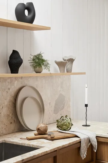 Curved kynttilänjalka 26 cm - Black - Cooee Design