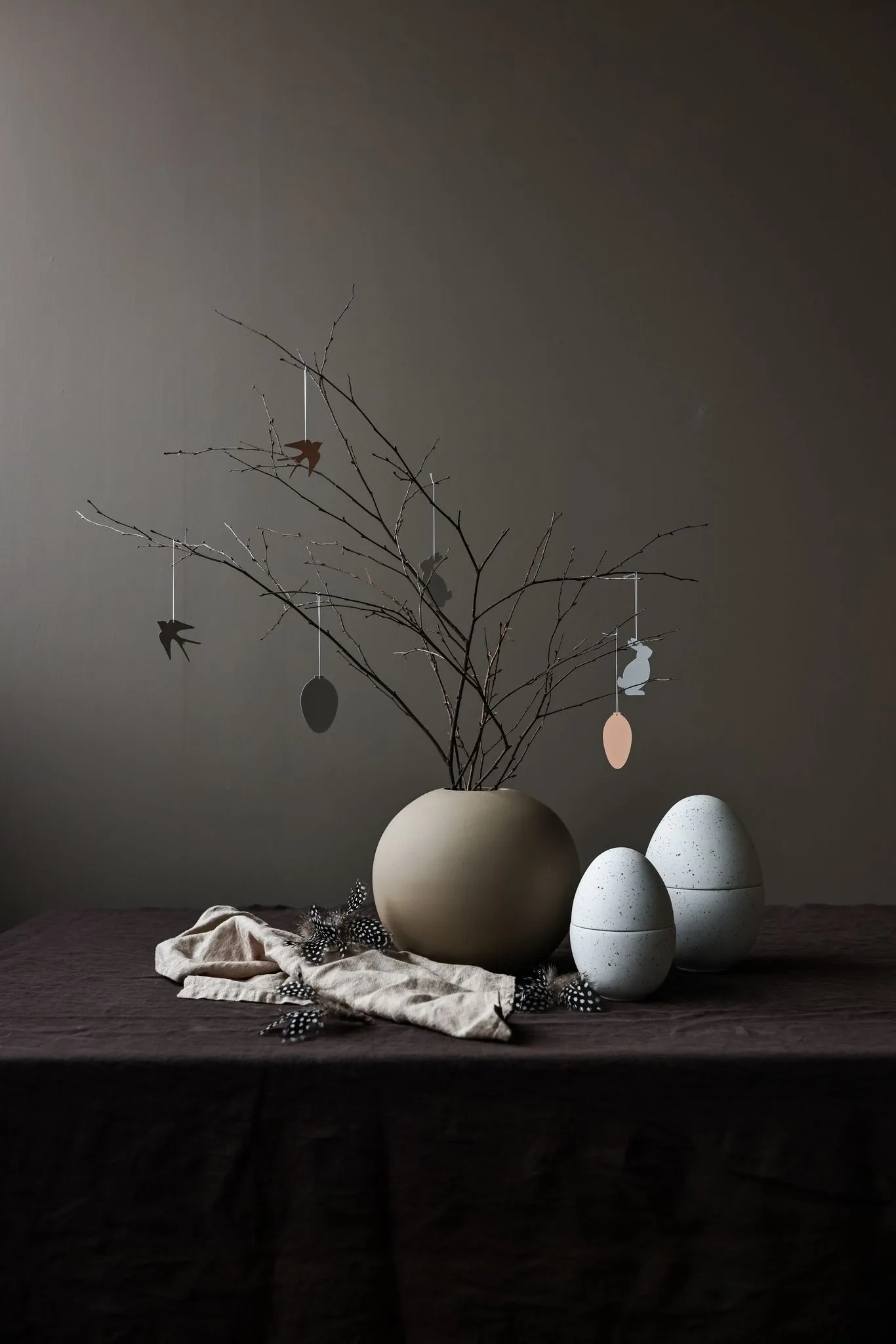 Easter Deco -lintu pääsiäiskoriste 4-pakkaus, Hiekka Cooee Design