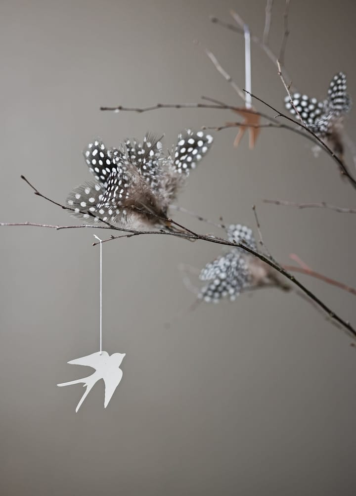 Easter Deco -lintu pääsiäiskoriste 4-pakkaus, White Cooee Design
