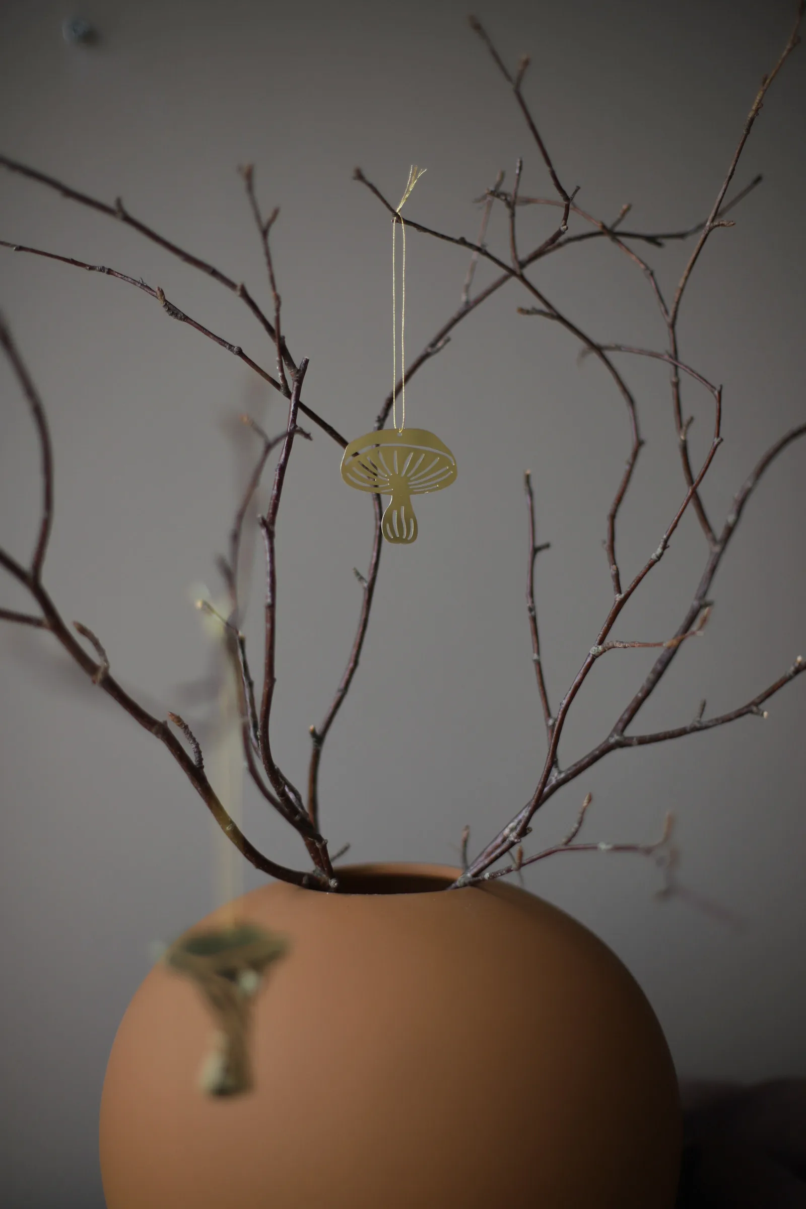 Fungi koristeriipus 4 osaa, Brass Cooee Design
