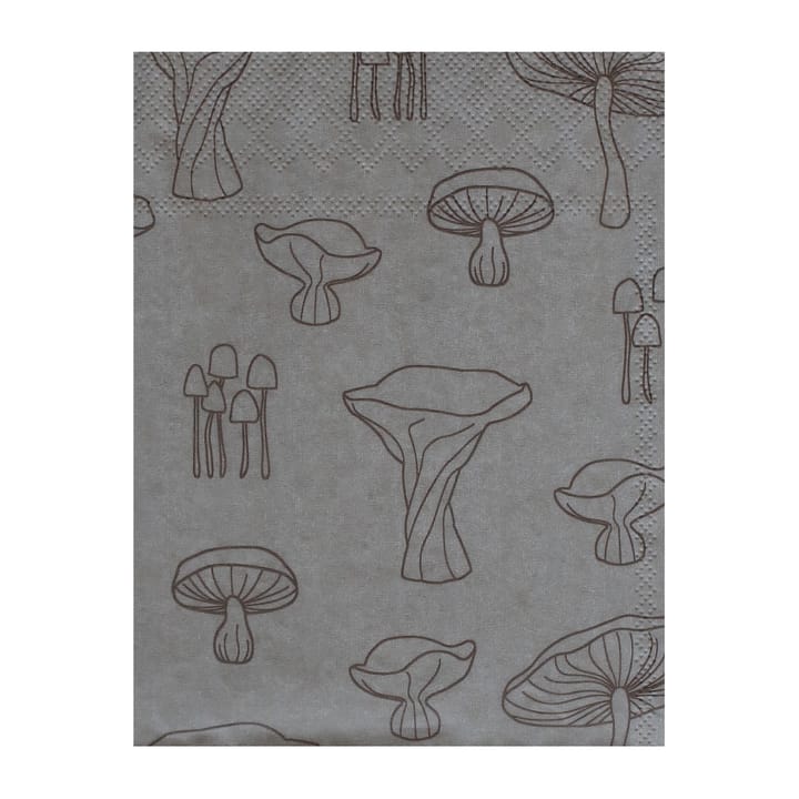 Fungi lautasliina 33 x 33 cm 20-pakkaus - Sand-hazelnut - Cooee Design