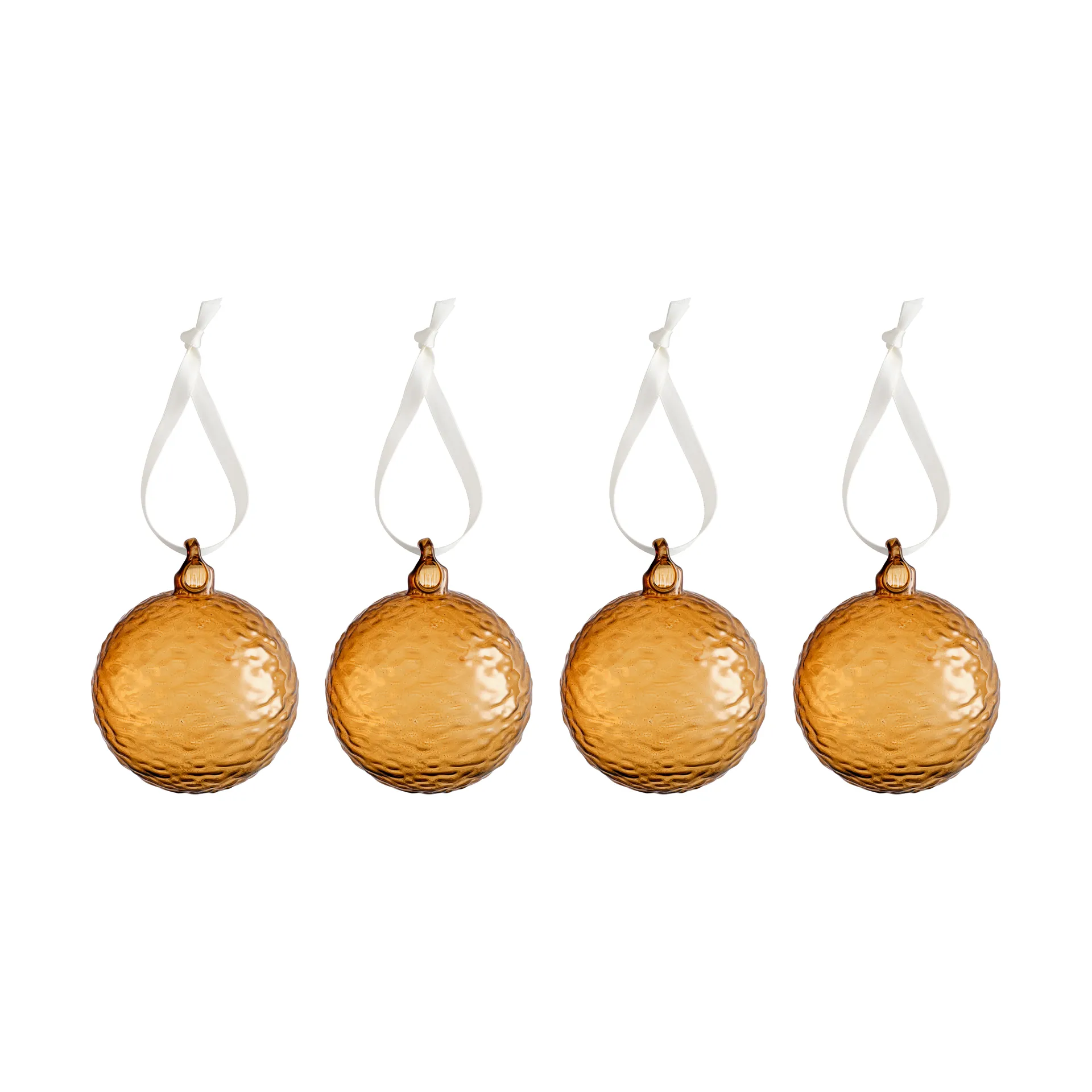 Gry Marble joulupallo Ø8 cm, Cognac Cooee Design