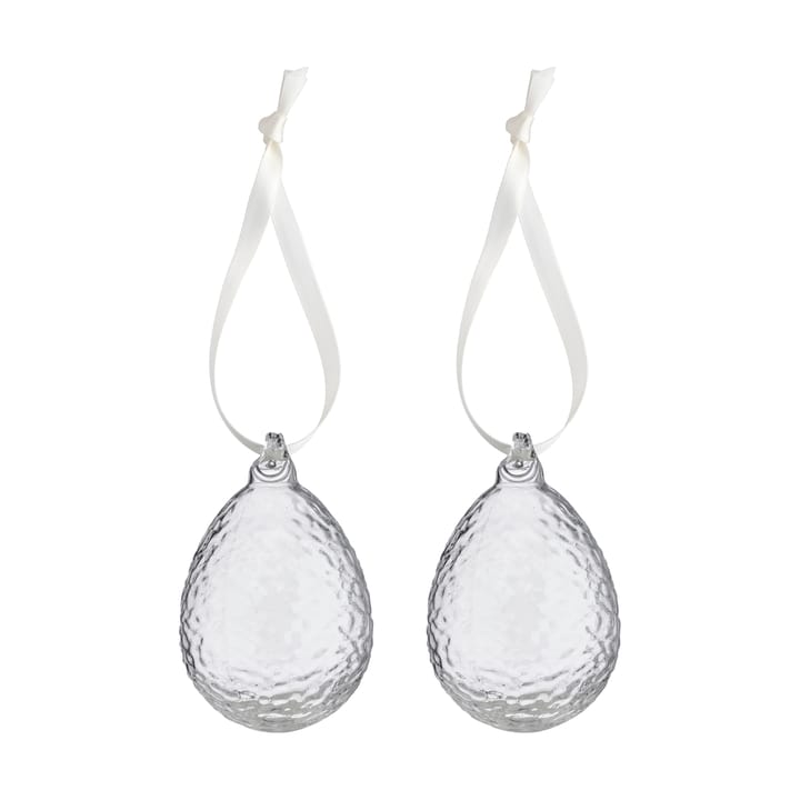 Gry munan pääsiäisriipus 2 kpl - Clear - Cooee Design