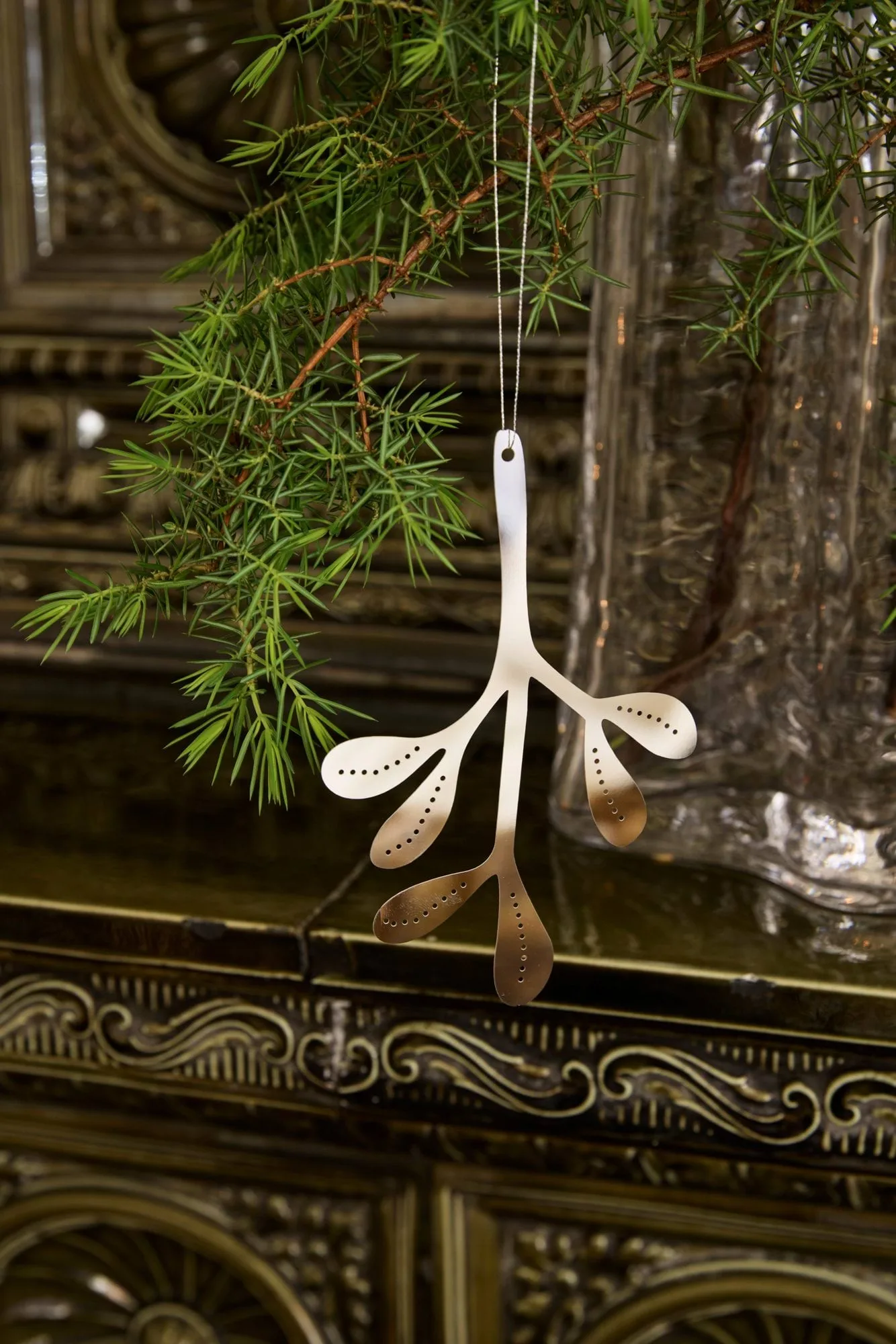 Mistletoe joulukoriste 2 kpl, Ruostumaton teräs, 12 cm Cooee Design