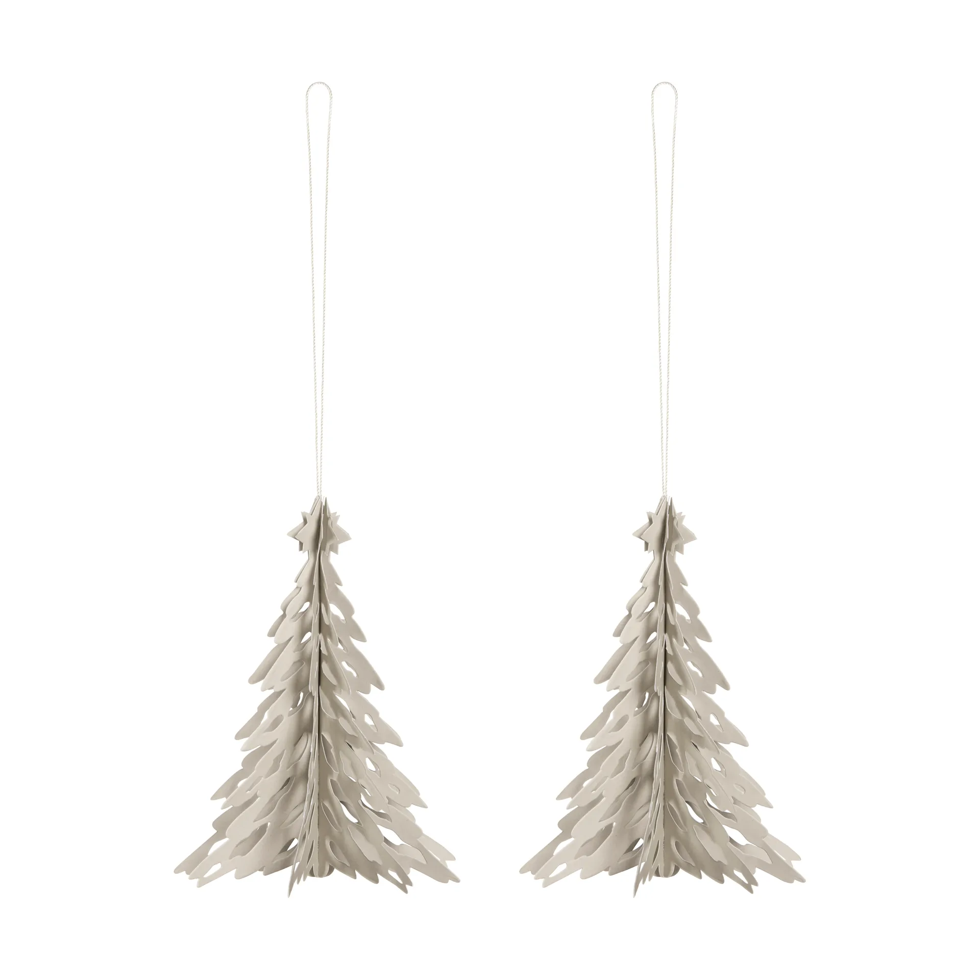 Paper Pinetree koriste ripustettava. 2 kpl, Hiekka Cooee Design