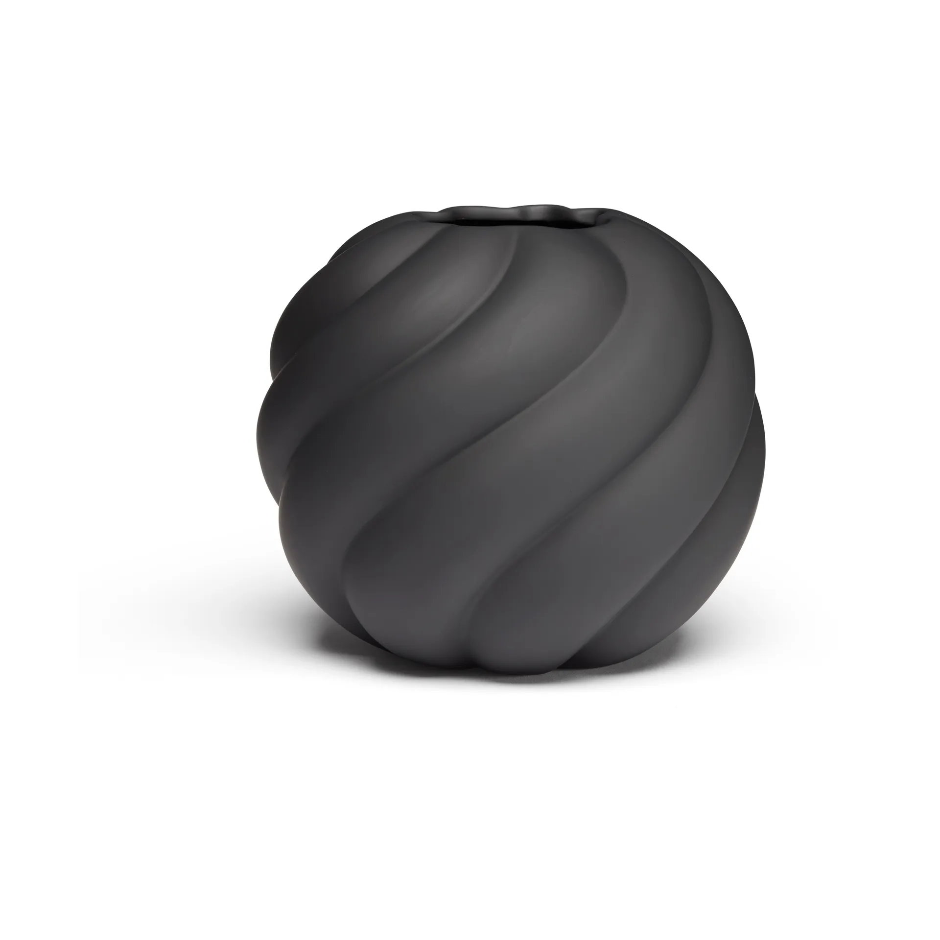 Twist ball vaasi 12 cm, Musta Cooee Design