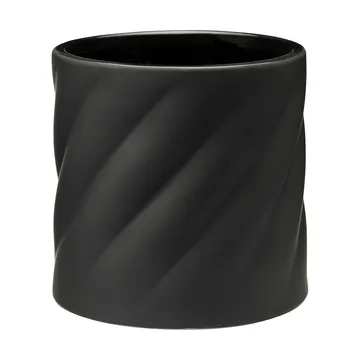 Twist kukkaruukku - Black, medium Ø19 cm - Cooee Design