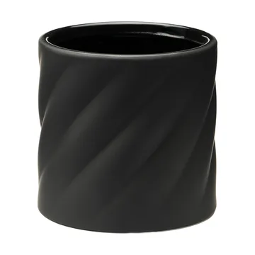 Twist kukkaruukku - Black, small Ø12 cm - Cooee Design