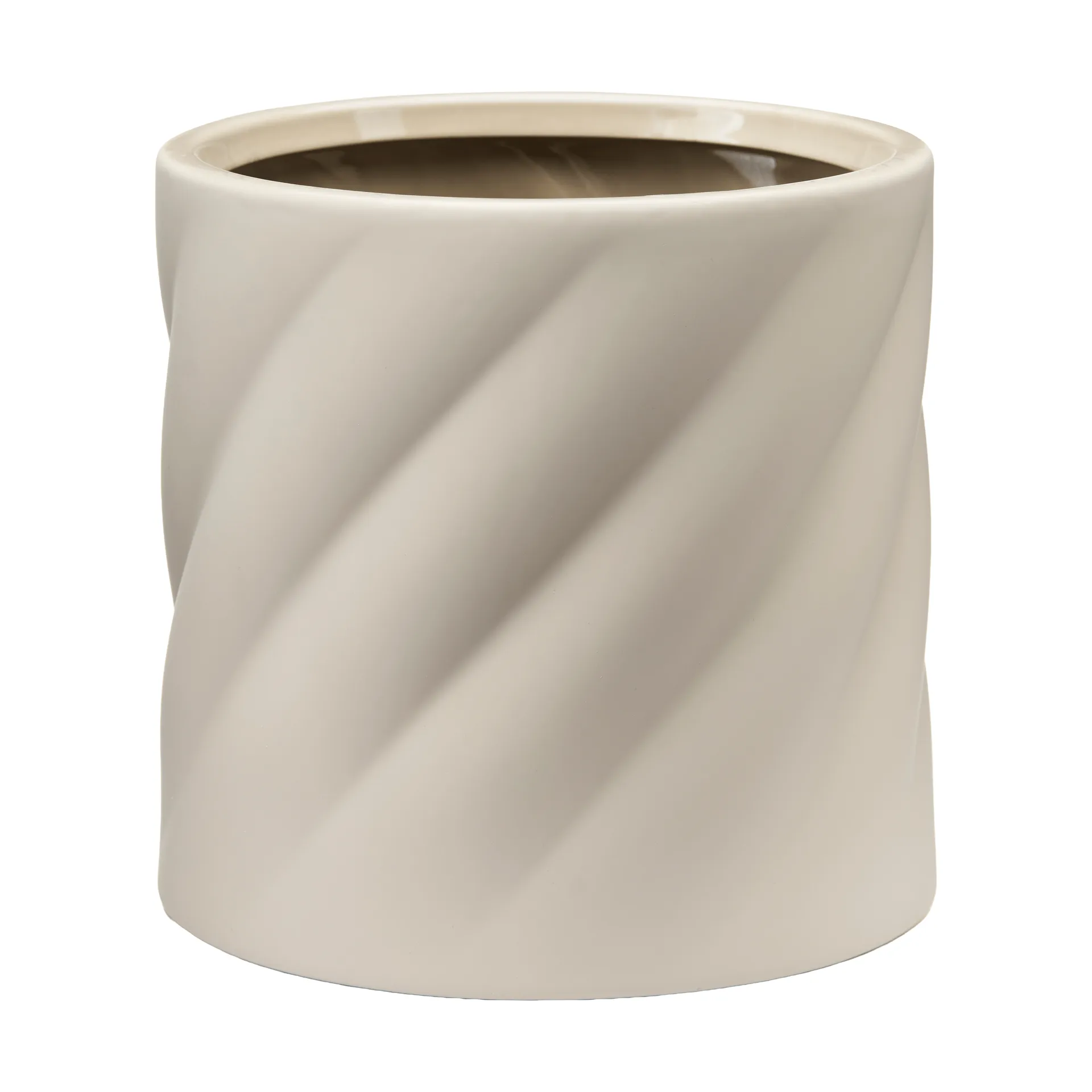 Twist kukkaruukku, Hiekka, medium Ø19 cm Cooee Design