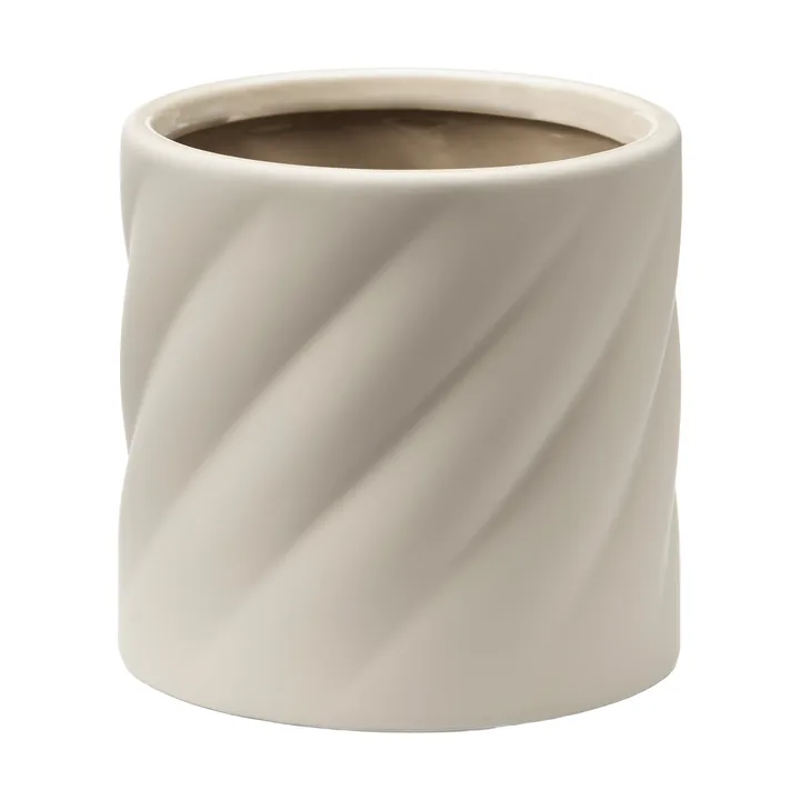 Twist kukkaruukku - Hiekka, pieni Ø12 cm - Cooee Design