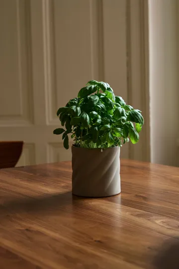 Twist kukkaruukku - Hiekka, pieni Ø12 cm - Cooee Design