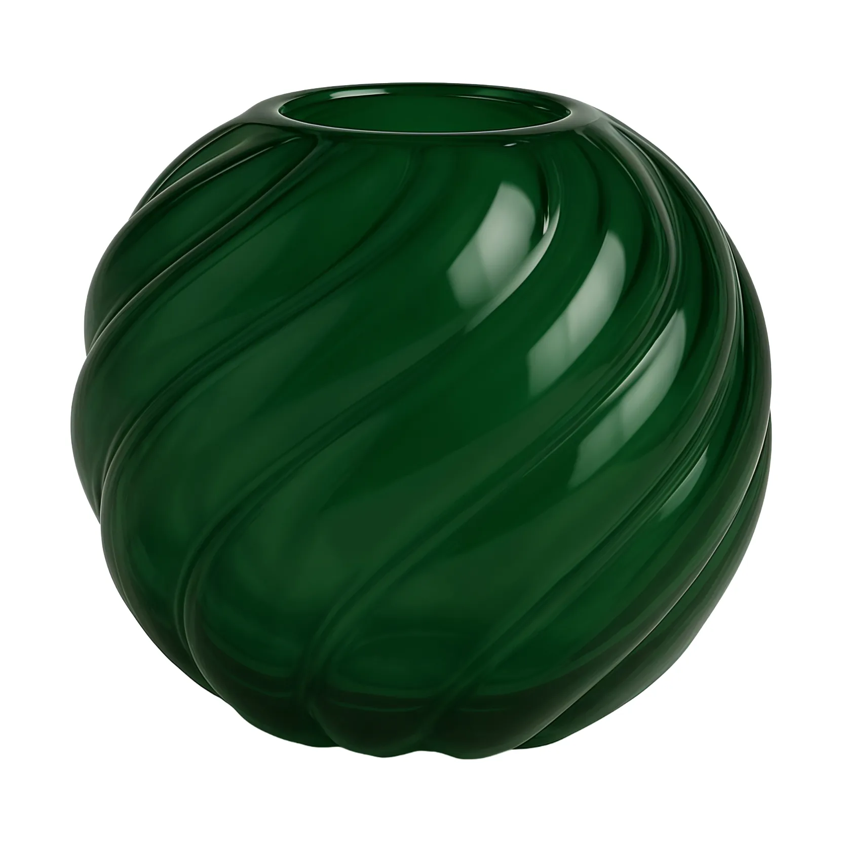 Twist pallo maljakko Ø20x19 cm, Metsänvihreä Cooee Design