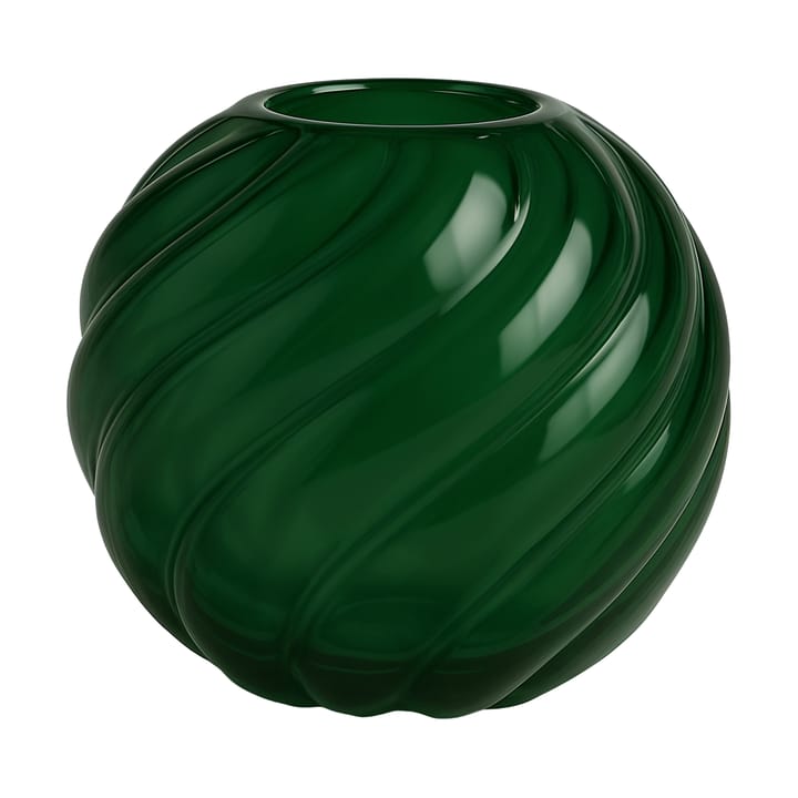 Twist pallo maljakko Ø20x19 cm - Metsänvihreä - Cooee Design