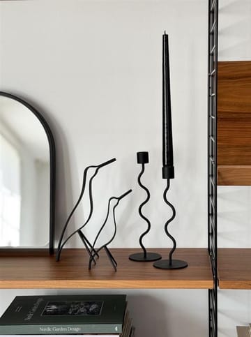 Woody Bird korkea 18 cm - Black stained oak - Cooee Design