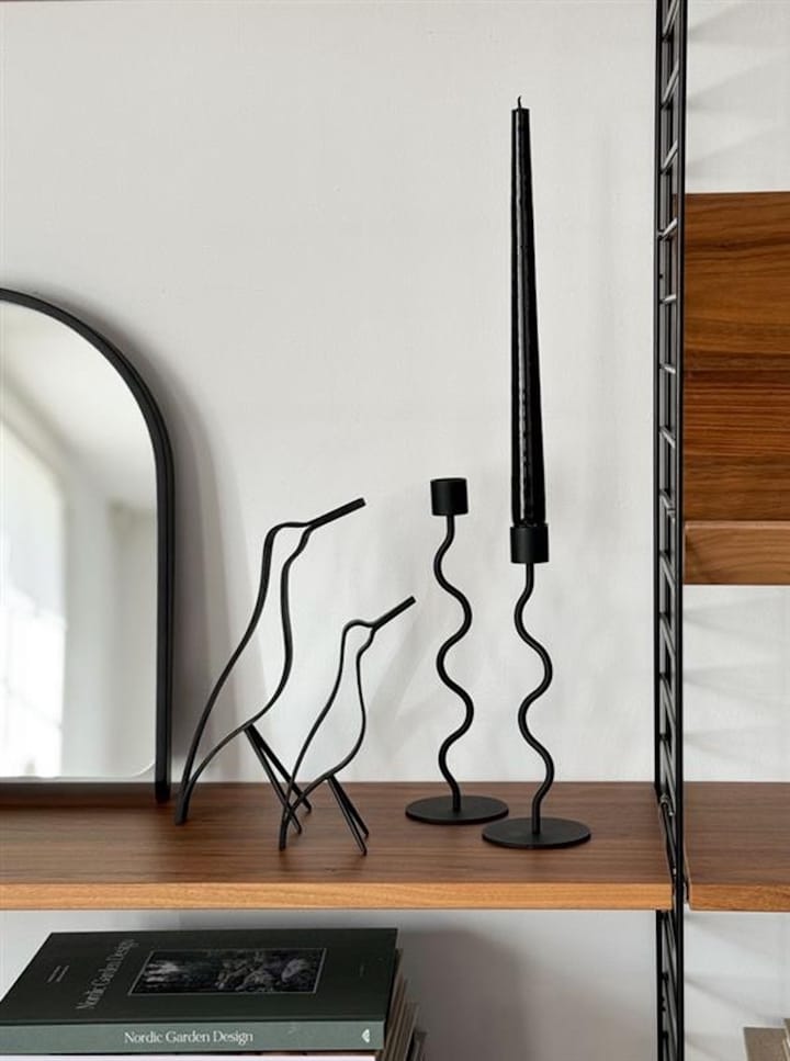 Woody Bird korkea 18 cm, Black stained oak Cooee Design
