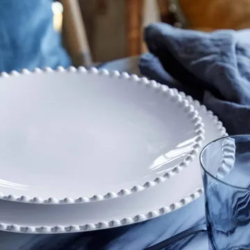 Pearl ruokalautanen - Valkoinen, Ø28 cm - Costa Nova