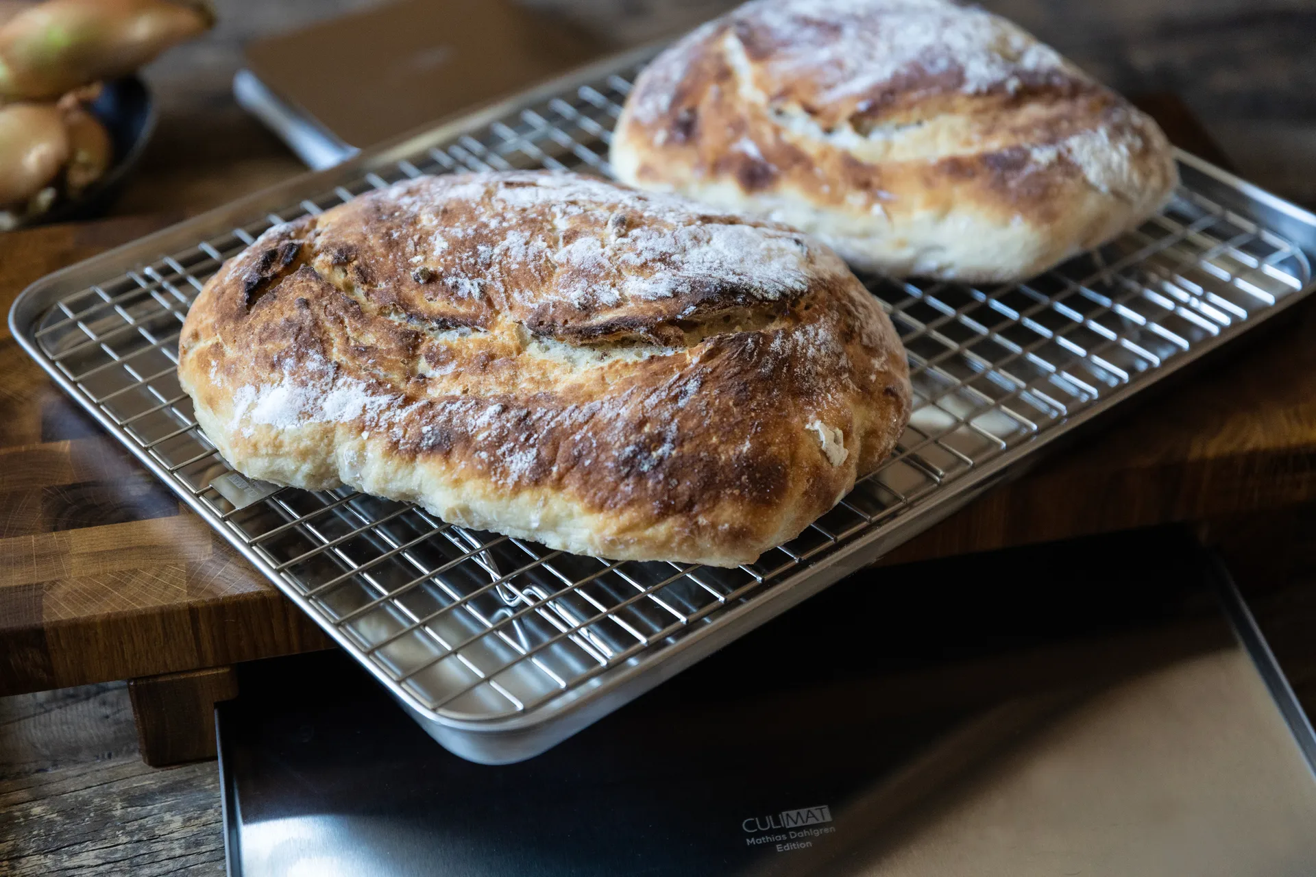 Culimat-ruokalevy jäähdytysritilällä, Ruostumaton teräs, 40,5×30,5 cm Culimat