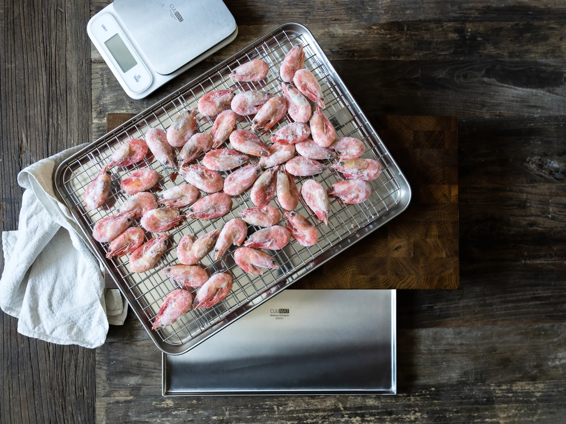 Culimat-ruokalevy jäähdytysritilällä, Ruostumaton teräs, 40,5×30,5 cm Culimat