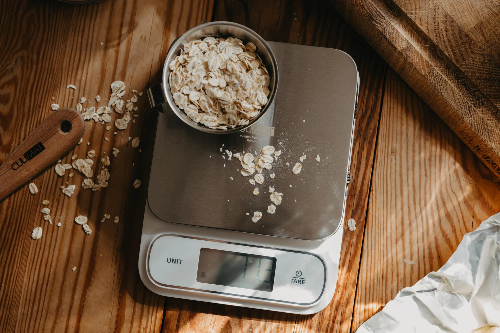 Digitaalinen keittiövaaka vedenkestävä, Valkoinen ja hopea Culimat