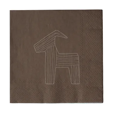Bruse paperiservetti 33x33 cm 20-pack - Ruskea - DBKD