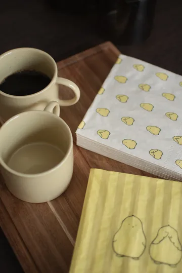 Chubby chicken paperiservietti 20-pack - Keltainen, 33x33 cm - DBKD