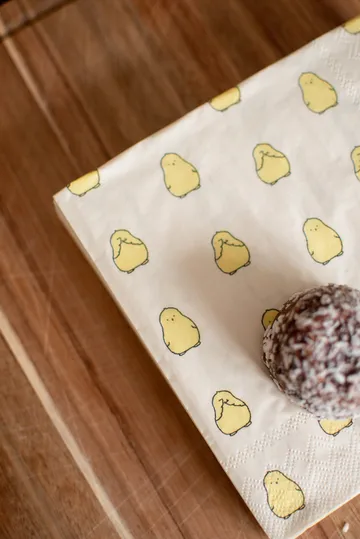 Chubby chicken paperiservietti 20-pack - Keltainen, 33x33 cm - DBKD